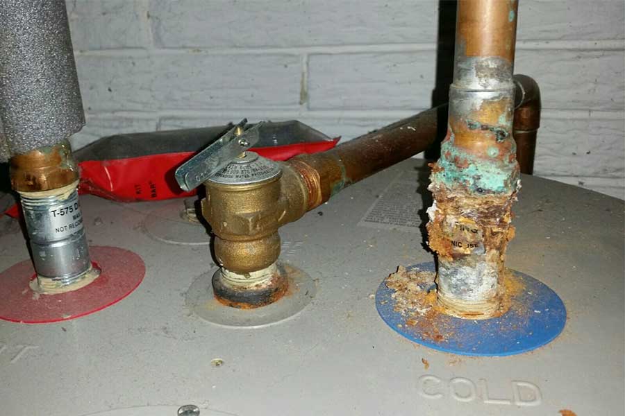 Water Heater Pipe Leak